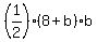 %281%2F2%29%288%2Bb%29b