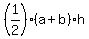 %281%2F2%29%28a%2Bb%29h