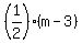%281%2F2%29%28m-3%29