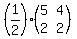 %281%2F2%29%28matrix%282%2C2%2C5%2C4%2C2%2C2%29%29