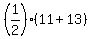 %281%2F2%29%2A%2811%2B13%29
