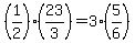 %281%2F2%29%2A%2823%2F3%29+=+3+%285%2F6%29