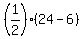 %281%2F2%29%2A%2824-6%29