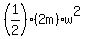 %281%2F2%29%2A%282m%29%2Aw%5E2