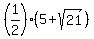 %281%2F2%29%2A%285%2Bsqrt%2821%29%29