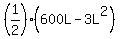 %281%2F2%29%2A%28600L+-+3L%5E2%29