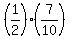 %281%2F2%29%2A%287%2F10%29