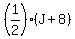 %281%2F2%29%2A%28J%2B8%29