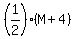 %281%2F2%29%2A%28M%2B4%29