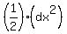 %281%2F2%29%2A%28dx%5E2%29