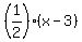 %281%2F2%29%2A%28x+-+3%29