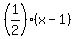 %281%2F2%29%2A%28x-1%29