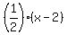 %281%2F2%29%2A%28x-2%29