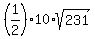%281%2F2%29%2A10%2Asqrt%28231%29