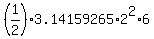 %281%2F2%29%2A3.14159265%2A2%5E2%2A6