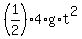 %281%2F2%29%2A4%2Ag%2At%5E2