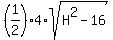 %281%2F2%29%2A4%2Asqrt%28H%5E2-16%29