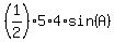 %281%2F2%29%2A5%2A4%2Asin%28A%29