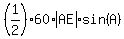 %281%2F2%29%2A60%2Aabs%28AE%29%2Asin%28A%29