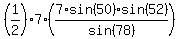 %281%2F2%29%2A7%2A%287%2Asin%2850%29%2Asin%2852%29%2Fsin%2878%29%29