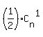 %281%2F2%29%2AC%5Bn%5D%5E1