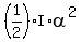 %281%2F2%29%2AI%2Aalpha%5E2