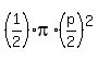 %281%2F2%29%2Api%2A%28p%2F2%29%5E2