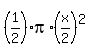 %281%2F2%29%2Api%2A%28x%2F2%29%5E2