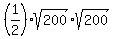 %281%2F2%29%2Asqrt%28200%29%2Asqrt%28200%29