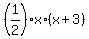 %281%2F2%29%2Ax%2A%28x%2B3%29