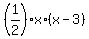 %281%2F2%29%2Ax%2A%28x-3%29