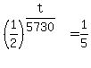 %281%2F2%29%5E%28t%2F5730%29=1%2F5