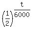 %281%2F2%29%5E%28t%2F6000%29