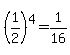 %281%2F2%29%5E4=1%2F16