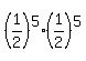 %281%2F2%29%5E5%2A%281%2F2%29%5E5
