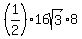 %281%2F2%2916sqrt%283%29%2A8