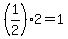 %281%2F2%292=1