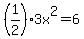 %281%2F2%293x%5E2=6