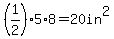 %281%2F2%295%2A8+=+20in%5E2