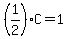 %281%2F2%29C=1