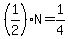 %281%2F2%29N+=+1%2F4