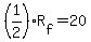%281%2F2%29R%5Bf%5D=20