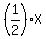 %281%2F2%29X