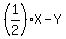 %281%2F2%29X-Y