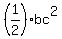 %281%2F2%29bc%5E2