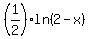 %281%2F2%29ln%282-x%29