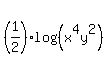 %281%2F2%29log%28%28x%5E4y%5E2%29%29