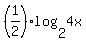 %281%2F2%29log%282%2C4x%29