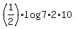 %281%2F2%29log%287%2A2%2A10%29
