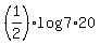 %281%2F2%29log%287%2A20%29